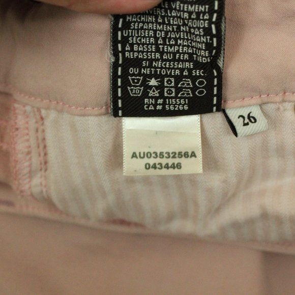 7 FOR ALL MANKIND Jeans Mid Rise Skinny Contour Womens 26 Blush Pink $178 EUC - Picture 12 of 12